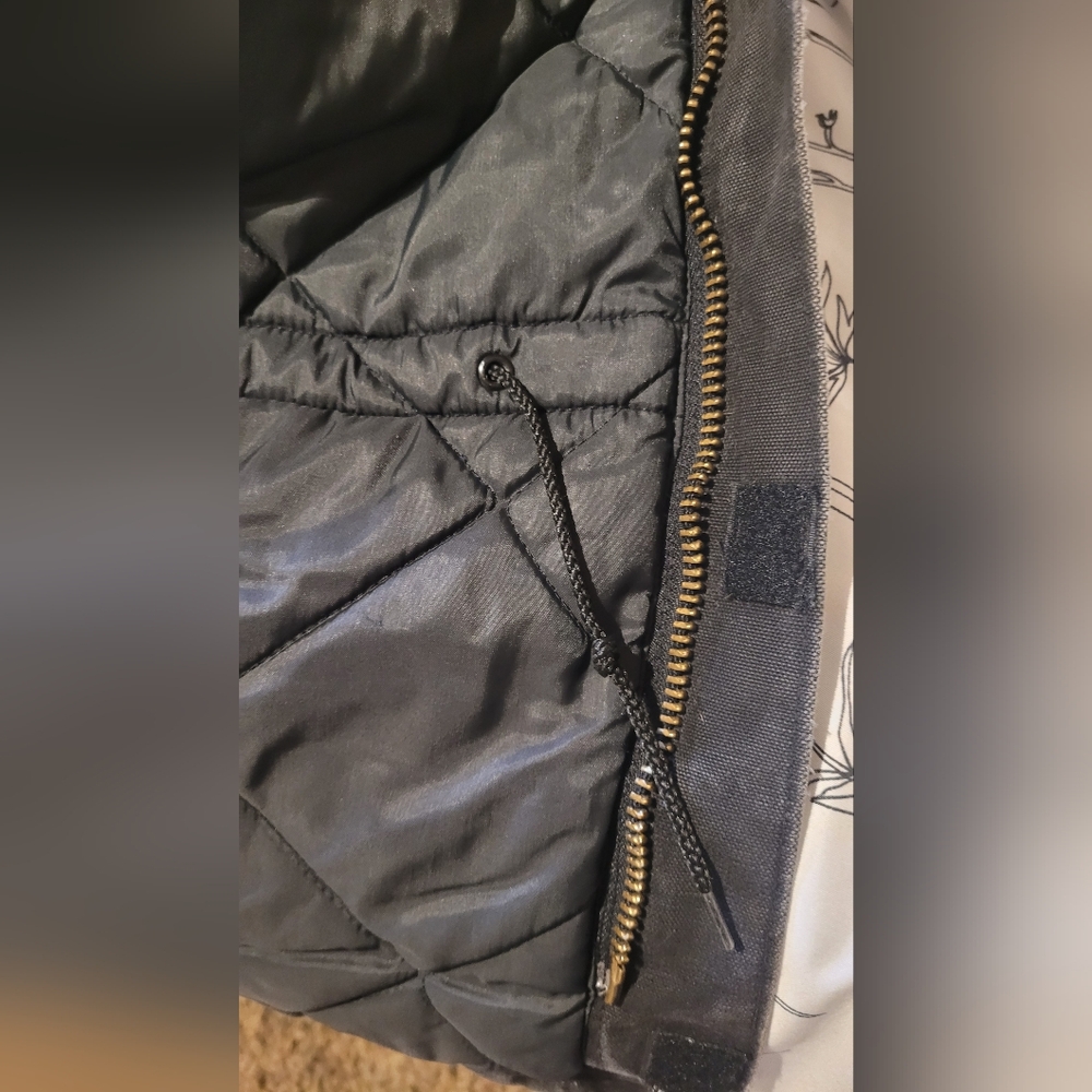 Carhartt ***WORK JACKET-HAS SOME HOLES*** Gray-Brown Lined Canvas Work Jacket - Picture 12 of 13